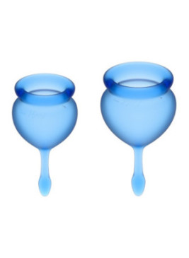 2 coupes menstruelles Satisfyer Dark Bleu FEEL GOOD - CC597822